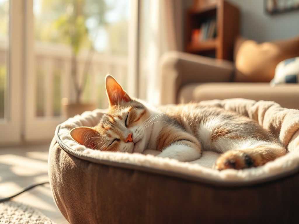 겨울철 고양이 수분 섭취와 건강 관리를 돕는 모습